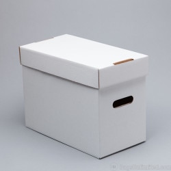 White Corrugated Compact Comic Stor